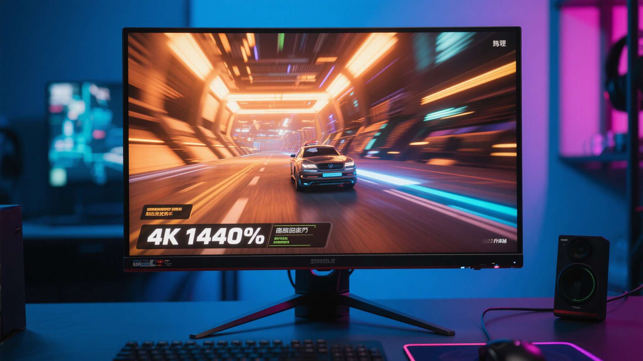 此外，显示器的选择同样关键。想要体验4K 200帧，至少需要一台支持4K 144